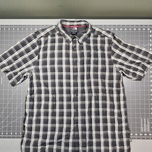 The North Face Shirt Mens Large Gray Tartan Plaid Essential Preppy Outdoor Work